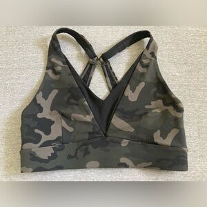 ZYIA Forest Camo Adjustable Mesh Sports Bra Women’s Size S